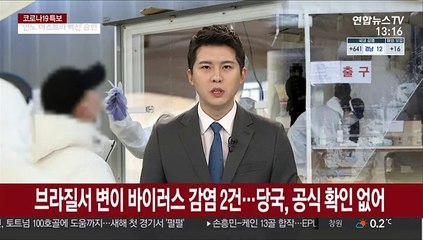 브라질서 코로나19 변이 감염 2건…당국, 공식 확인은 없어