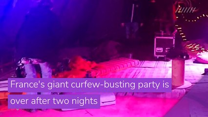 France's giant curfew-busting party is over after two nights, and other top stories in entertainment from January 03, 2021.