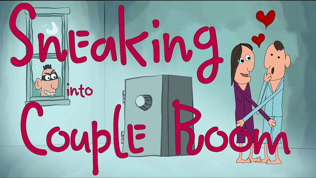 Sneaking into Couple Room [I received a cash windfall ?!] | Cartoon Animation | 1min cartoon