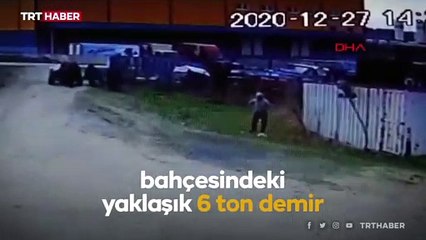 Hırsızlar iki at arabasıyla 6 ton demir çaldı