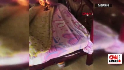 Önce eve molotof kokteyli attı sonra kendini yaktı | Video