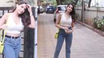 Nora Fatehi Spotted At Salon in Bandra | FilmiBeat