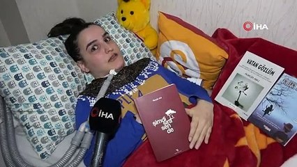 Azmin zaferi... 3 makineye bağlı yaşamasına rağmen üçüncü kitabını yazdı