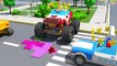 Fire Truck Monster Truck Play with Balls  Cartoon for kids Truks