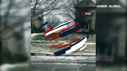 Evin üzerine uçak düştü!