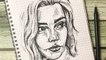 How to draw a portrait of Beth Harmon - The Queen's Gambit - Anya Taylor-Joy