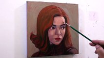 Oil Painting - The Queen's Gambit, Anya Taylor-Joy