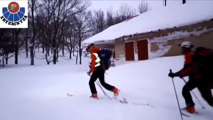 Rescatan a dos montañeros que subieron al Gorbea en plena alerta por nieve