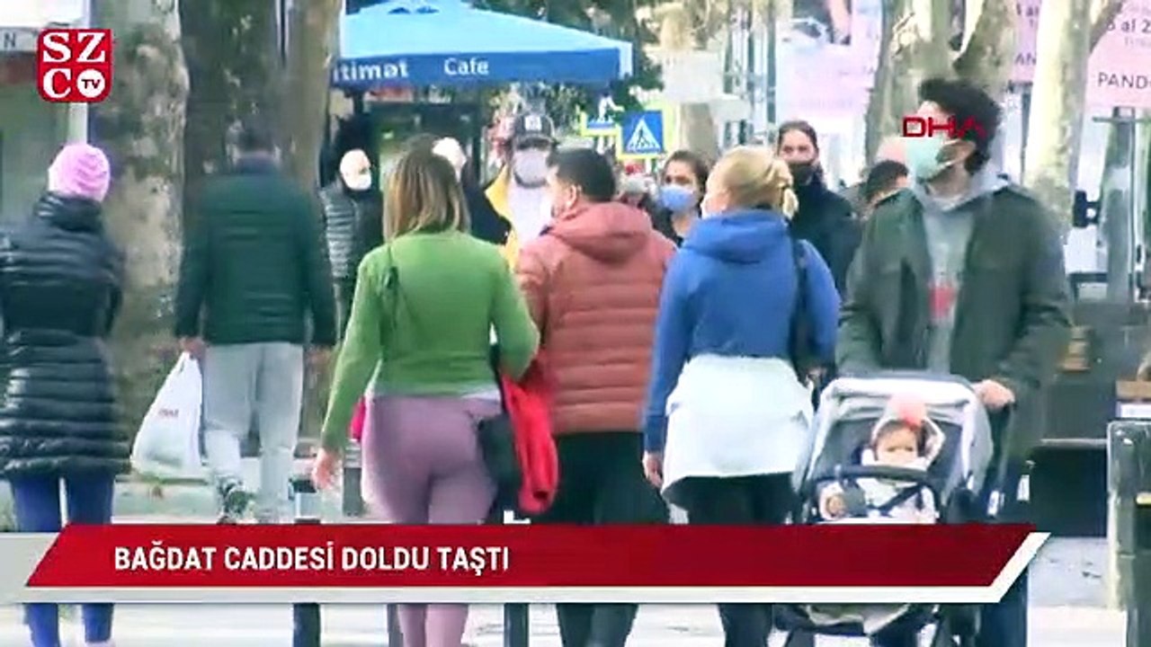 Sokağa çıkma kısıtlaması hiçe sayıldı? Bağdat Caddesi doldu taştı