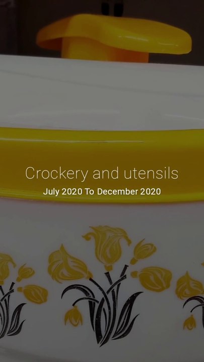 New designs of crockery and utensils