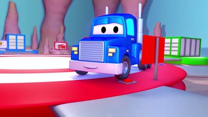 Carl le Camion Transformer et le Bateau à Car City | Dessin animé pour enfants