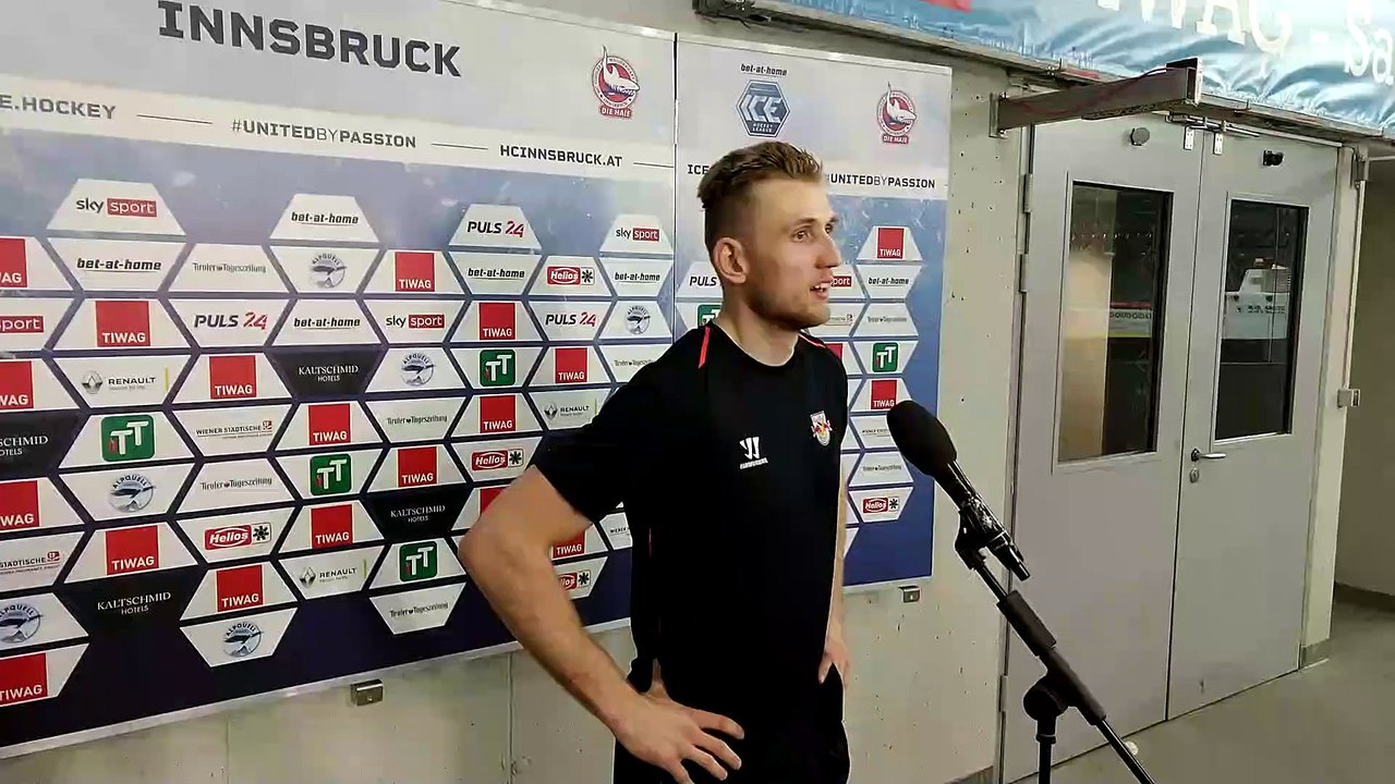Mario Huber nach dem Spiel gegen Innsbruck