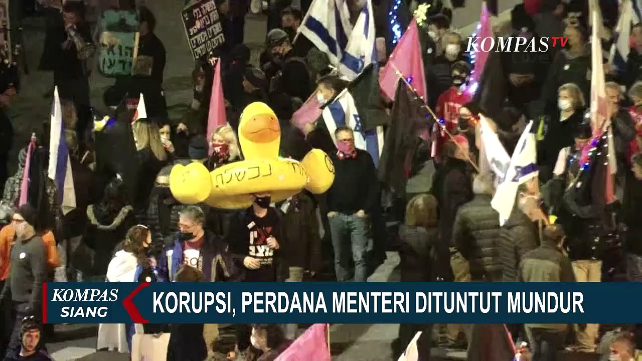 Korupsi, Perdana Menteri Israel Benjamin Netanyahu Dituntut Mundur