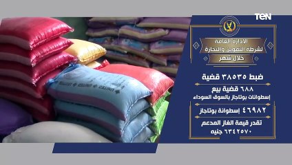 جهود أجهزة وزارة الداخلية على مستوى الجمهورية خلال شهر