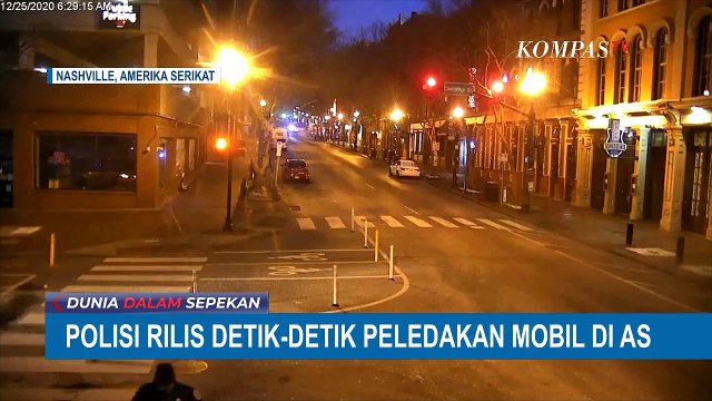 Ini Detik-Detik Peledakan Mobil di Pinggir Jalan di Nashville AS
