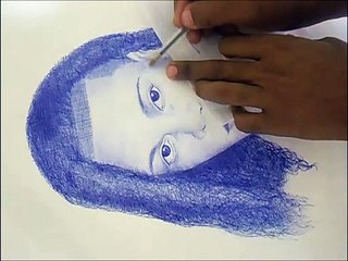 COMO DIBUJAR CON BOLIGRAFO - ROSTRO REALISTA