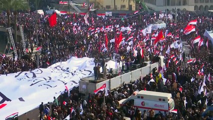 이라크서 솔레이마니 사망 1주기 대규모 반미 시위 / YTN