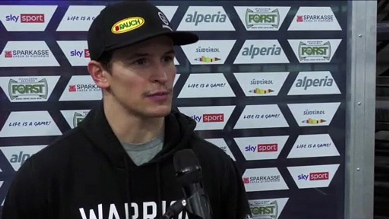 Emilio Romig nach dem Spiel gegen Bozen