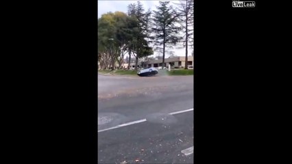 Il tente un Drift avec sa BMW... raté