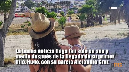 Isabel Jiménez, madre de su segundo hijo