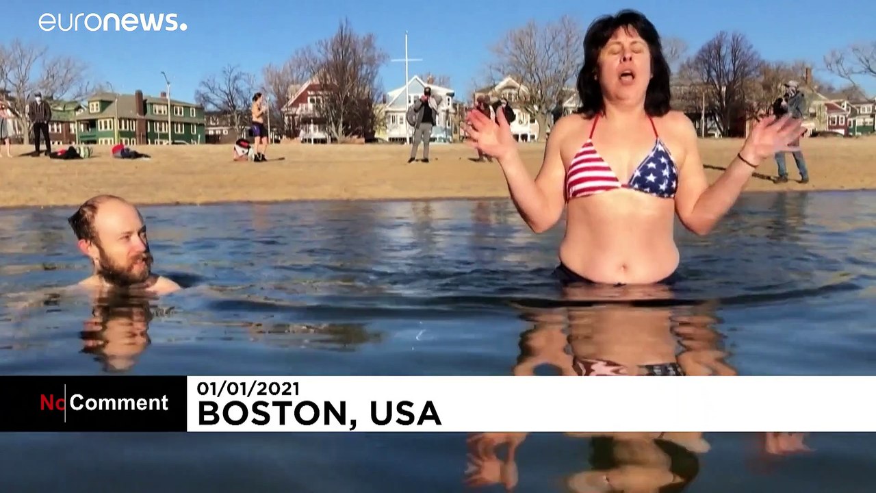 USA eiskalt: Massachusetts stürzt sich ins Meer