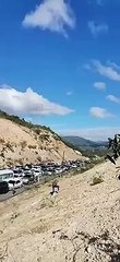En la región Sur se registra tapón kilométrico en pleno toque de queda