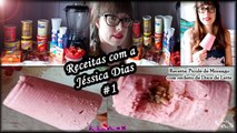 Receitas com a Jéssica Dias #1 - Picolé de Morango com recheio de Doce de Leite