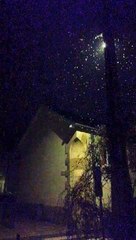 Neige à Chécy, dimanche soir