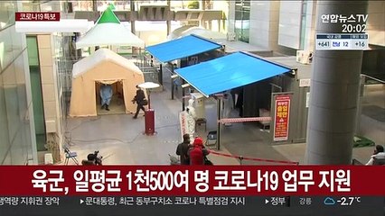 육군, 일평균 1천500여 명 코로나19 업무 지원