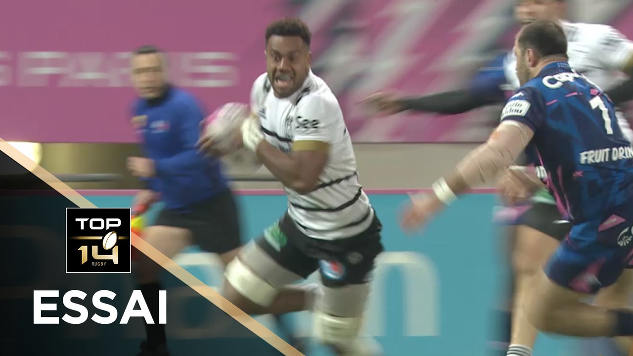 TOP 14 - Essai de Kitione KAMIKAMICA (CAB) - Paris - Brive - J13 - Saison 2020/2021
