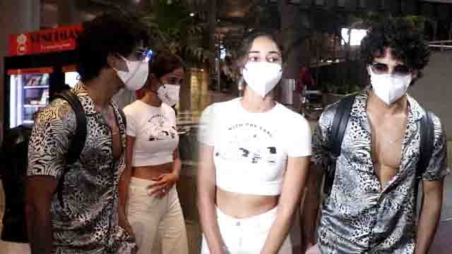 Ananya Panday Ishaan Khatter संग Maldives से New Year मनाकर लौटी; Watch video | FilmiBeat