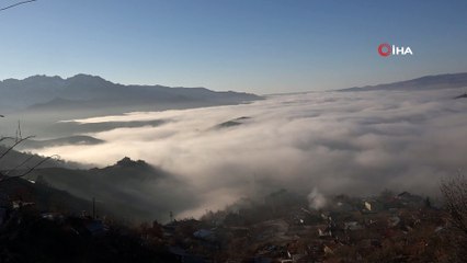 - Tunceli'de sis denizi, şehir kayboldu
