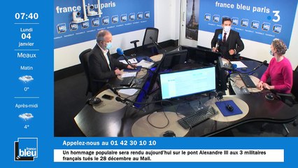 La matinale de France Bleu Paris du 04/01/2021