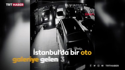 Lüks otomobilden 10 saniyede far hırsızlığı kamerada