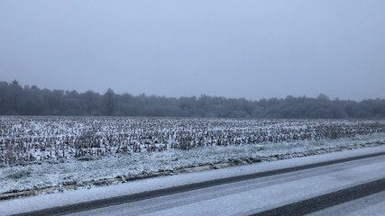 Il neige ce lundi matin