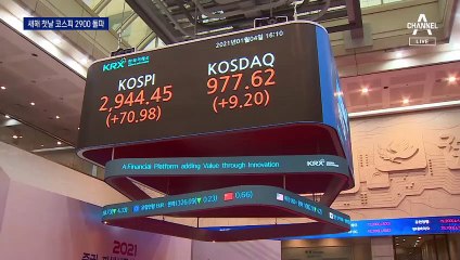 새해 첫날부터 코스피 사상 최고치 기록…2900선 돌파