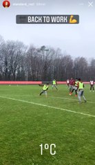 Premier entraînement de Leye