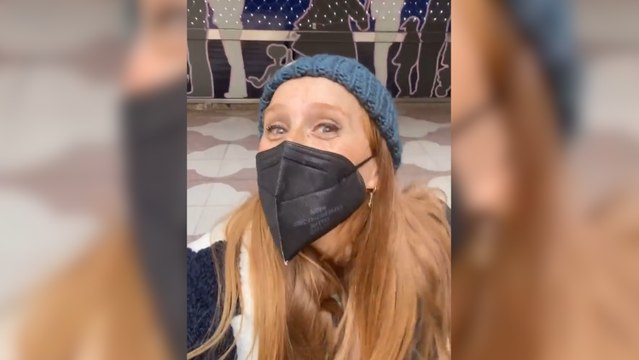 Maria Castro disfruta del Museo de Cera con su familia