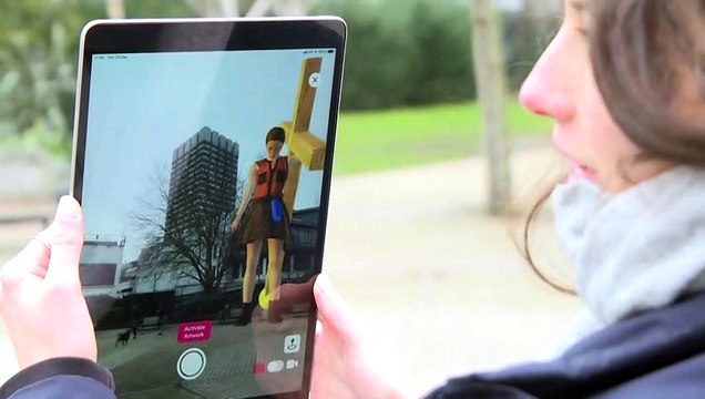 Londres: exposition en réalité augmentée sur les bords de la Tamise