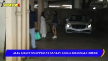 Alia Bhatt Spotted at Sanjay Leela Bhansali’s house | SpotboyE