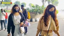Janhvi Kapoor and Khushi Kapoor Spotted at the Airport | SpotboyE