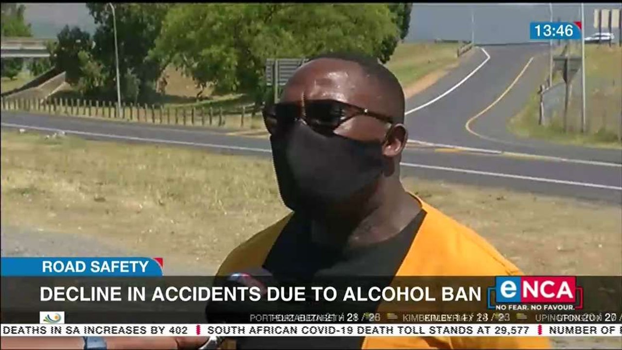 Decline in road accidents due to alcohol ban
