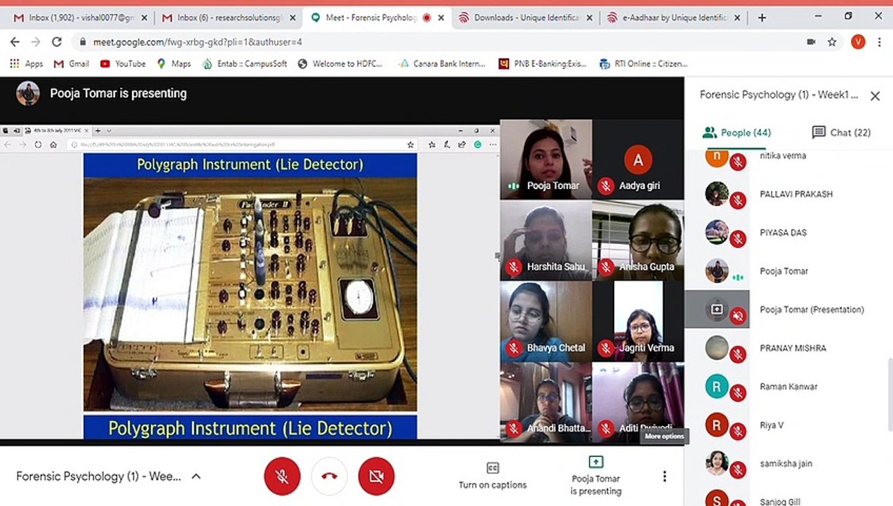 Meet - Forensic Psychology (1) - Week1 -Day3 - By Research Solution Global