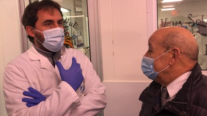 Jean-Yves Le Drian au port de Keroman