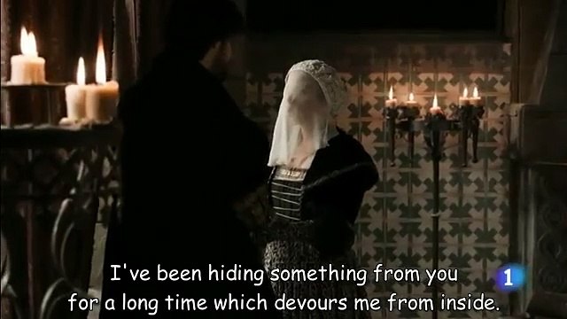 The new king confesses his love to Dowager Queen Eleanor (Carlos, rey emperador)