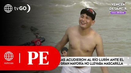 Decenas de personas acudieron al río Lurín ante el cierre de playas | Primera Edición