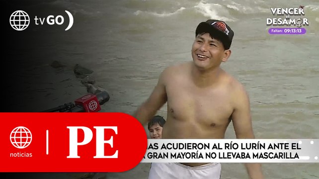 Decenas de personas acudieron al río Lurín ante el cierre de playas | Primera Edición