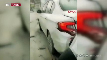 İstanbul'da başı boş at trafiği birbirine kattı