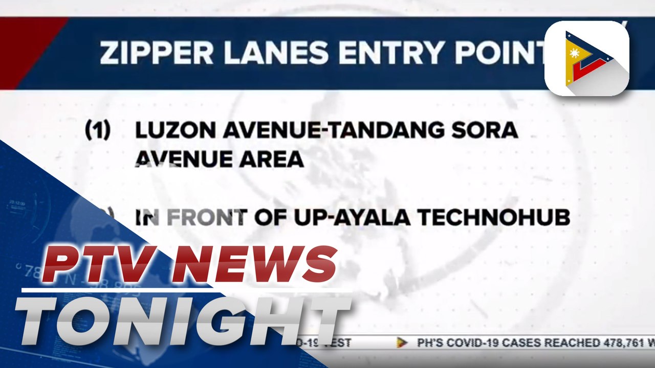 #PTVNewsTonight | Zipper lanes along Commonwealth Avenue, QC, now open to motorists