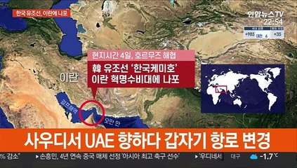 "UAE행 한국 유조선 이란에 나포…20명 승선"